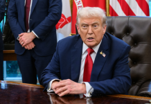 ترامب: لدينا أسطول حربي ضخم يتجه للشرق الأوسط ونأمل ألا نضطر لاستخدامه